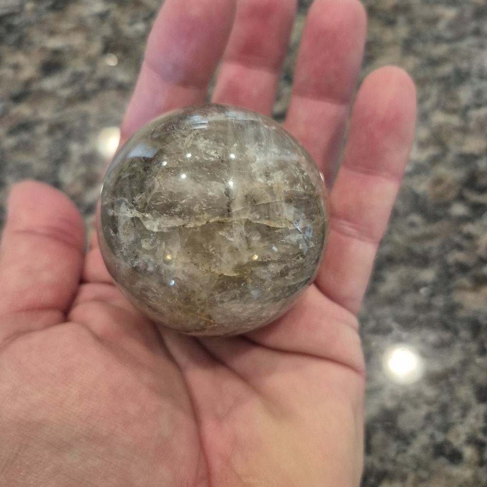 Natural Jasper Crystal Sphere Orb #1 - Picture 8 of 9